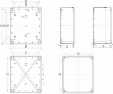 SCHNEIDER ELECTRIC Коробка пластиковая 192x164х105 IP66 PK-UL (NSYTBP342912)