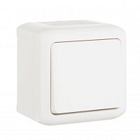 LEGRAND Quteo Переключатель одноклавишный наружный IP44 белый 10А (782304 )