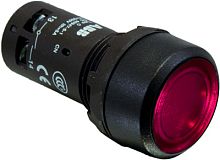 ABB Кнопка с подсветкой CP1-12R-01 красная 110-130В AC/DC с плоской клавишей без фиксации 1НЗ (1SFA619100R1241)