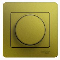 SCHNEIDER ELECTRIC GLOSSA Светорегулятор  (диммер) универсальный 600Вт/ВА в сборе фисташковый (GSL001036)