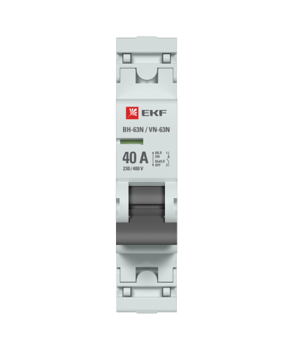 EKF Выключатель нагрузки 1P 40А ВН-63N PROxima (S63140) фото 2