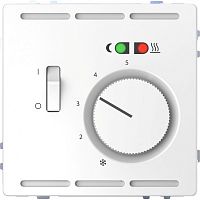 SCHNEIDER ELECTRIC Терморегулятор теплого пола D-Life с центральной платой с выключателем +4м 230В белый лотос SD (MTN5764-6035)