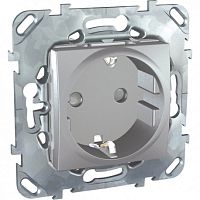 SCHNEIDER ELECTRIC UNICAtop Розетка в рамку с заземлением со шторками (MGU5.037.30ZD)