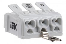 IEK Клемма пружинная соединительная КСПз3-L+N+PE (UKZ-B06-3P-F0-E1-10)