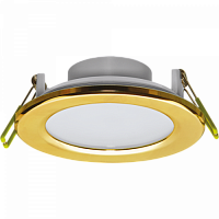 NAVIGATOR Светильник светодиодный ДВО-6w 4000K 450Лм золото (71371 NDL-R1) (19347)