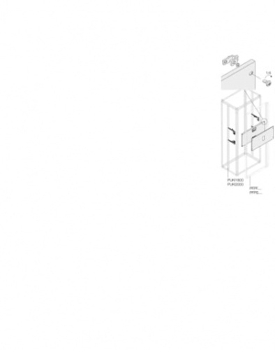 ABB Комплект вертикальный 2хT5 3P выкатной  (630A) W=600мм (1STQ001440B0000)