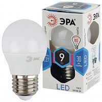 ЭРА LED P45-9W-840-E27   (диод, шар, 9Вт, нейтр, E27)  (10/100/3600) (Б0029044)