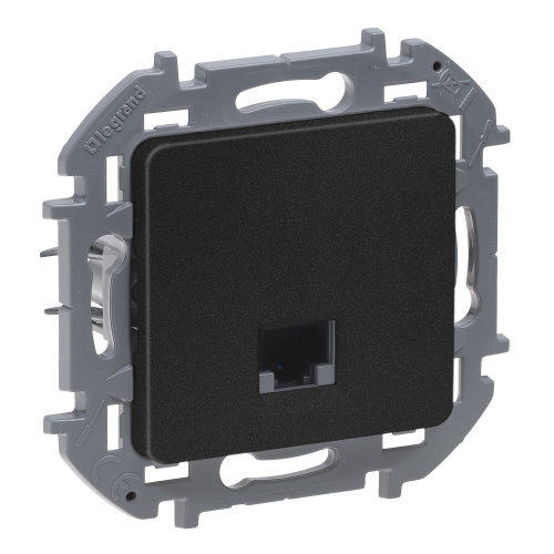 LEGRAND INSPIRIA Двойная розетка RJ 45 - категория 6 - UTP - - алюминий (673833) фото 2 LEGRAND INSPIRIA Двойная розетка RJ 45 - категория 6 - UTP - - алюминий (673833) фото 2