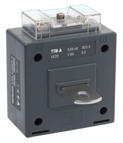 IEK Трансформатор тока ТТИ-А 150/5А с шиной 5ВА класс точности 0.5S (ITT10-3-05-0150)