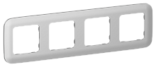 FLITE ARTISTIC Рамка 4-местная  алюминий (FI-M42-31-20-K47)