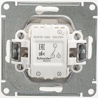SCHNEIDER ELECTRIC W59 Переключатель одноклавишный, 10АХ, механизм, белый (VS610-156-1-86)