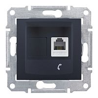 SCHNEIDER ELECTRIC Sedna Розетка телефонная RJ11 в рамку графит (SDN4101170)