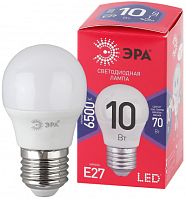 ЭРА Лампа светодиодная LED P45-10W-865-E27 R   (диод, шар, 10Вт, хол, E27)  (10/100/3600)  (Б0045355) ЭРА Лампа светодиодная LED P45-10W-865-E27 R   (диод, шар, 10Вт, хол, E27)  (10/100/3600)  (Б0045355)