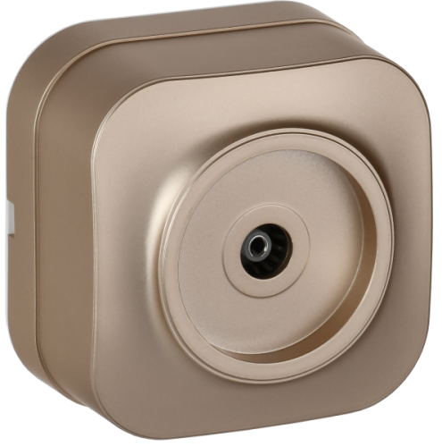 IEK GLORY Розетка для открытой установки TV РТВ20-ХШм шампань матовый  (EAH10-K37M)