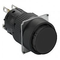 SCHNEIDER ELECTRIC Кнопка черная 16 мм пружинный возврат круглая (XB6EAA21P)