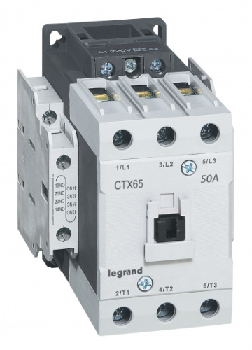 LEGRAND Контактор CTX3 65 3P 50A  (AC-3) 2но2нз ~380В (416158 )
