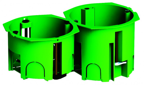 HEGEL Коробка установочная 68х60мм металлические лапки ГИПРОК (КУ1205) фото 2