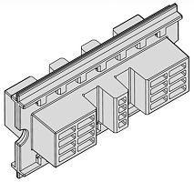 ABB Держатель шины медной 100мм  (24шт)  (1STQ007428A0000)