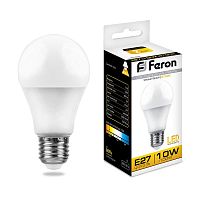 FERON Лампа светодиодная LED 10вт Е27 теплый (LB-92) (25457)