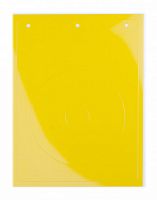 DKC Табличка полужесткая для маркировки кнопок аварийного останова. ПВХ. Желтая.  (1 шт на 1 листе) (TAEM090Y)