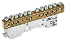 IEK TEKFOR Шина N ноль неизолированная на универсальном держателе 8х12-14-С  (TF-NN20-14-DL-K07)