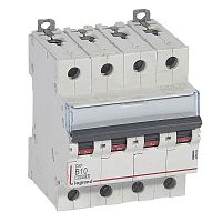 LEGRAND Выключатель автоматический четырехполюсный 10А B DX3 10kА/16kА (409063 )