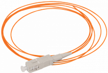 Шнур оптический коммутационный монтажный (Пигтеил) для многомодового кабеля (MM) 50/125 (OM2) SC/UP