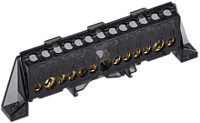 IEK TEKFOR Шина N ноль в комбинированном DIN-изоляторе Стойка 8х12-(6+6)-Ч  (TF-NN20-66-DP-K02)