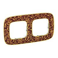 LEGRAND Valena ALLURE Рамка 2 поста Барокко Пурпур универсальная (754442 )