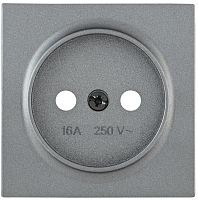 IEK Накладка розетка без заземляющего контакта BOLERO антрацит (ENB10-R-K95)