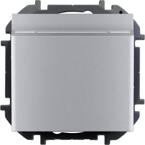 LEGRAND INSPIRIA Переключатель карточный   для скрытого монтажа, для гостиничных номеров, цвет "Алюминий", с подсветкой, номинальный ток 6 А, напряжение ~250В  (673802) фото 4
