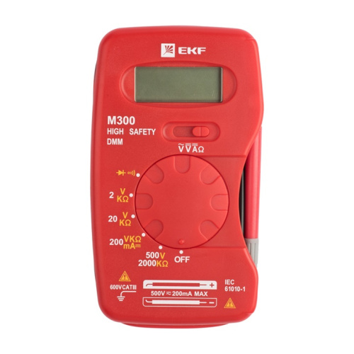 EKF Мультиметр цифровой M300 Expert (In-180701-pm300) фото 4 EKF Мультиметр цифровой M300 Expert (In-180701-pm300) фото 4