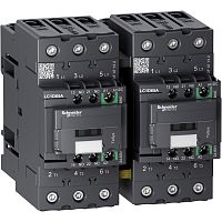 SCHNEIDER ELECTRIC Контактор реверсивный 3P EVERLINK AC3 440В 65A катушка управления 24-60В AC/DC (LC2D65ABNE)