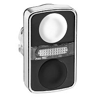 SCHNEIDER ELECTRIC Головка кнопки двойная без маркировки + LED (ZB4BW7A1720)