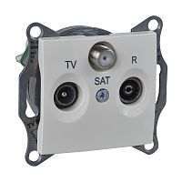 SCHNEIDER ELECTRIC Sedna Розетка телевизионная TV/R/SAT проходная 4Дб в рамку бежевая (SDN3501447)