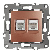 ЭРА Розетка комбинированная RJ45+RJ11, , медь, 12-3109-14 (Б0019360)