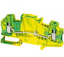 SCHNEIDER ELECTRIC Клеммник винтовой защитный измерительный 2ТЧК 6мм2 желто-зеленый (NSYTRV62TTPE)