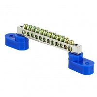 EKF Шина нулевая N 63.12  (2 изолятора стойка) никель (sn1-63-12-2)