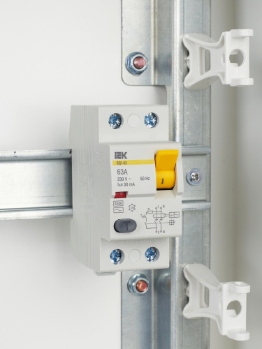IEK Выключатель дифференциального тока (УЗО) 2п 63А 30мА ВД1-63 АС (MDV10-2-063-030) фото 6