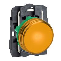 SCHNEIDER ELECTRIC Лампа сигнальная 22мм 24в светодиодная желтая (XB5AVB5)