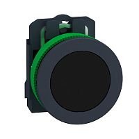 SCHNEIDER ELECTRIC Кнопка 22мм, черная, с возвратом, монтаж заподлицо, 1НО, пластик (XB5FA21)