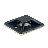 EKF Площадка самоклеящаяся  (40х40 мм) черная  (100 шт) (plc-40x40-b)