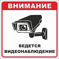 EKF Знак безопасности ''Ведется видеонаблюдение'' 200х200 мм, пленка самоклеящаяся (an-6-01)
