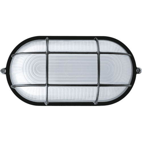 NAVIGATOR Светильник НПП-100w термостойкий овальный с черной решеткой IP54 (94814 NBL-O2) (17089) фото 2