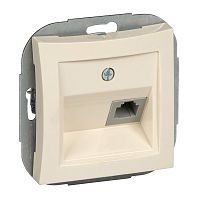 SCHNEIDER ELECTRIC ДУЭТ Розетка телефонная 1хRJ11 в рамку бежевая (WDE000281)