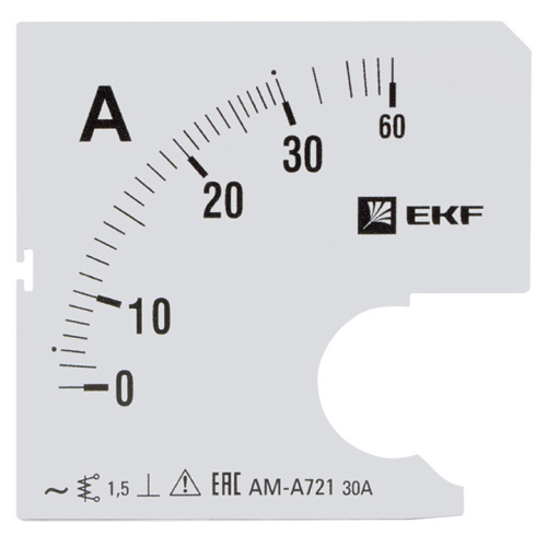 EKF Шкала сменная для A721 30/5А-1,5  PROxima (s-a721-30)