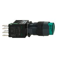 SCHNEIDER ELECTRIC Кнопка 16мм зеленая с подсветкой XB6AE3B1B (XB6AE3B1B)