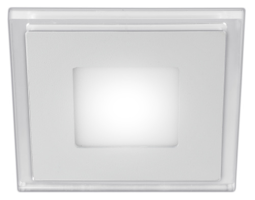 ЭРА LED 4-6 BL Точечные светильники  светодиодный квадратный c cиней подсветкой LED 6W 220V 4000K (Б0017495) фото 3