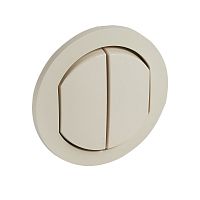 LEGRAND Celiane Лицевая панель для двойных переключателей 2x067001/31 IP44 слоновая кость (067822 )