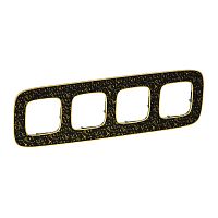 LEGRAND Valena ALLURE Рамка 4 поста Барокко Нуар универсальная (754434 )